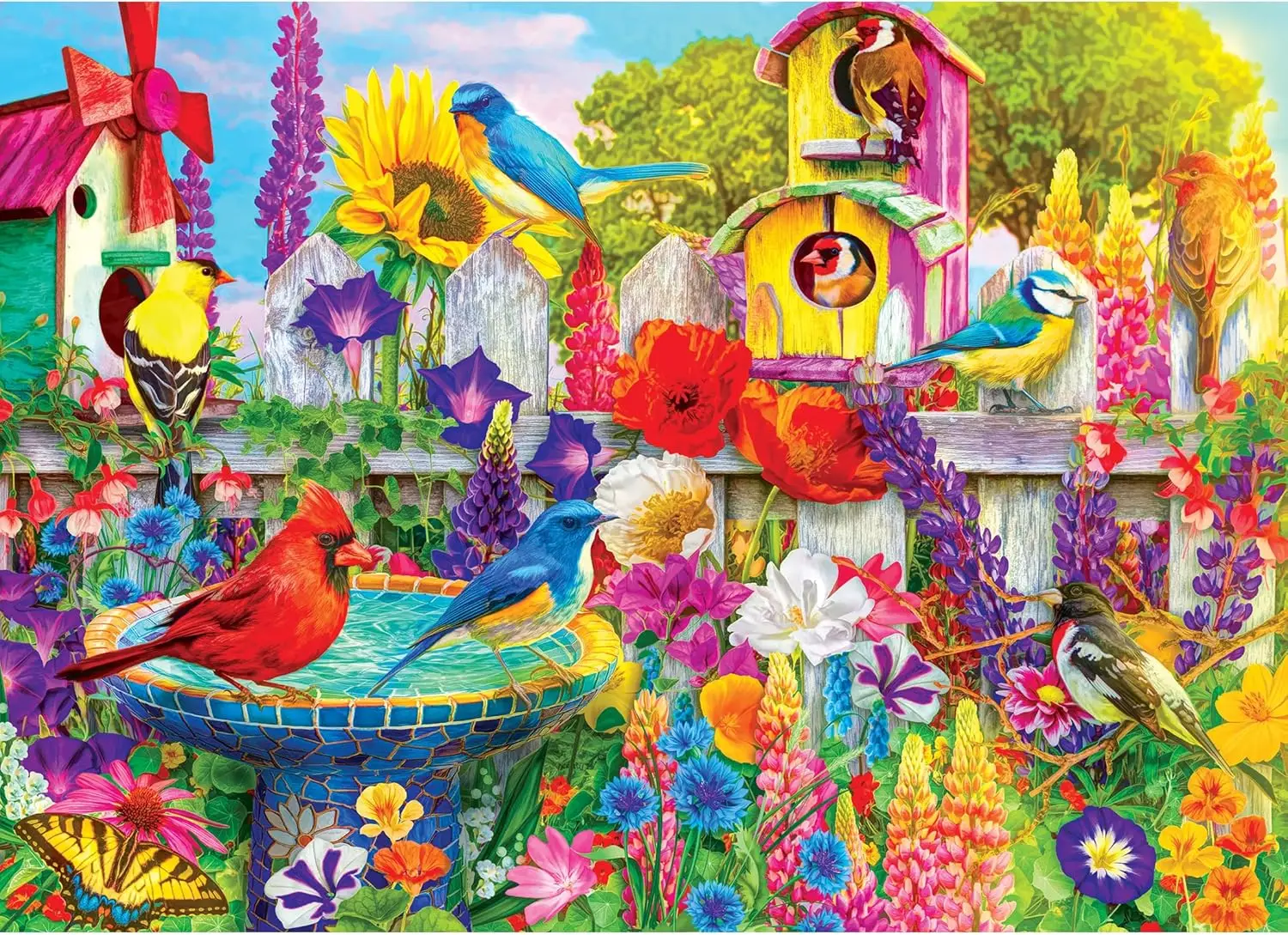 Jigsaw Puzzle Adult - Puzzle de jardin aux couleurs vives