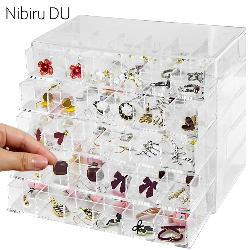 Token Tray Organizer - Boîte de Rangement Transparente pour Bijoux,