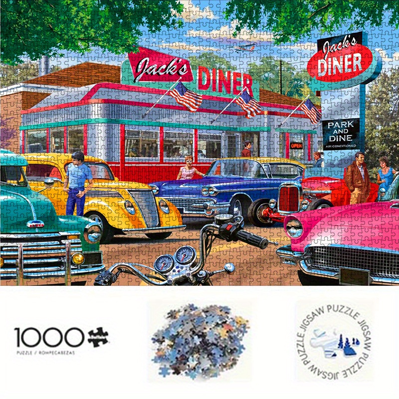 Jigsaw Puzzle Adult - Puzzle vintage de style américain avec