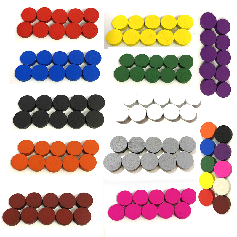 50 pièces 15*5MM 11 couleurs d - Game Token Counter avis et prix