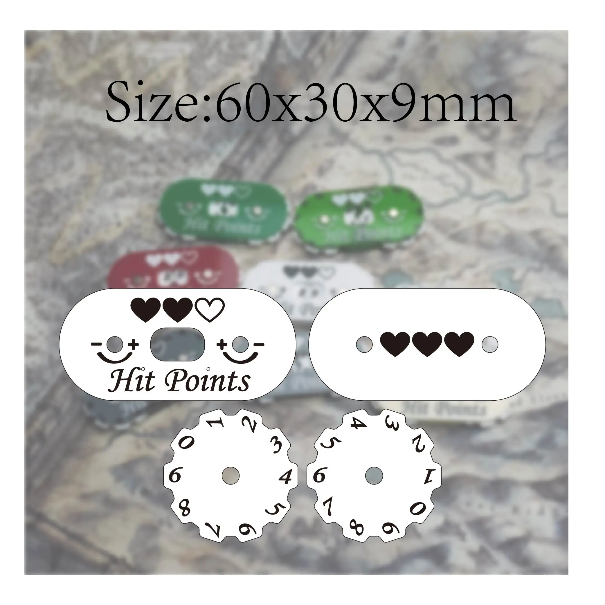 Traqueur premium 60x30 mm pour - Game Token Counter avis et prix