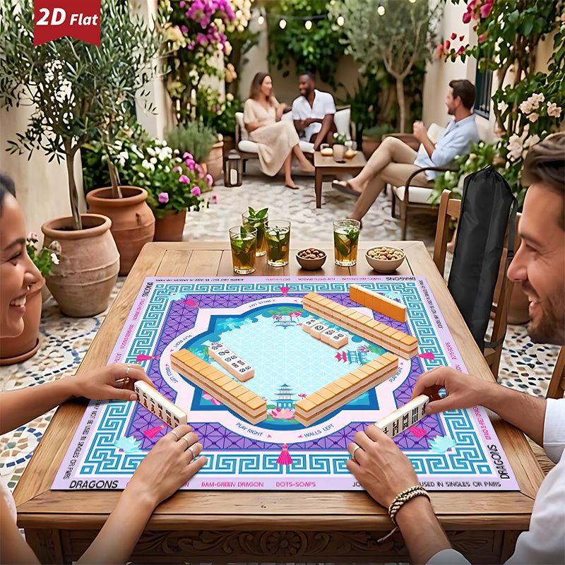 Tapis de jeu de mahjong améric - Board Game Hotel avis et prix