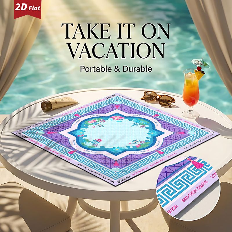 Tapis de jeu de mahjong améric - Board Game Hotel avis et prix