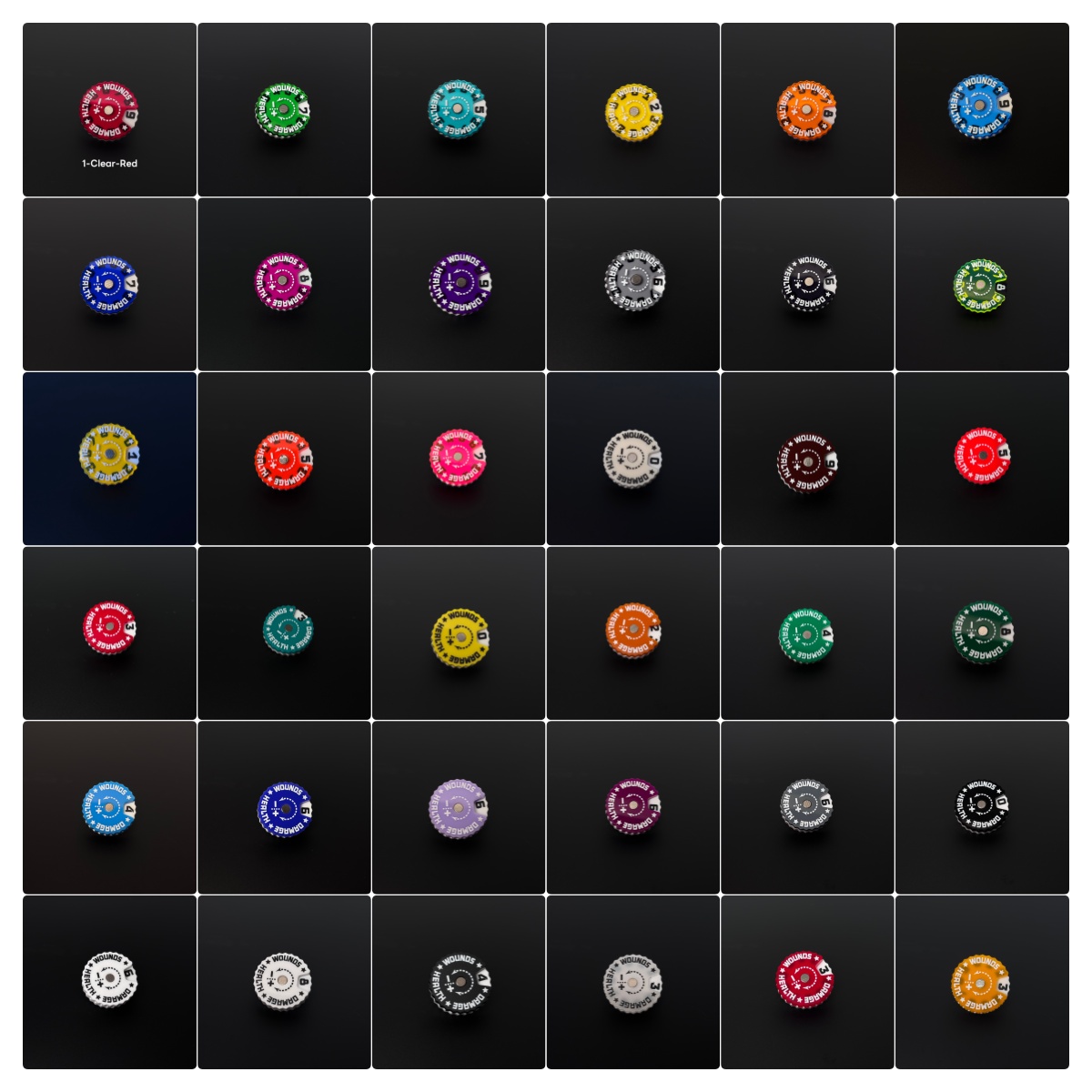 25x25x6mm traqueur de plaies t - Game Token Counter avis et prix