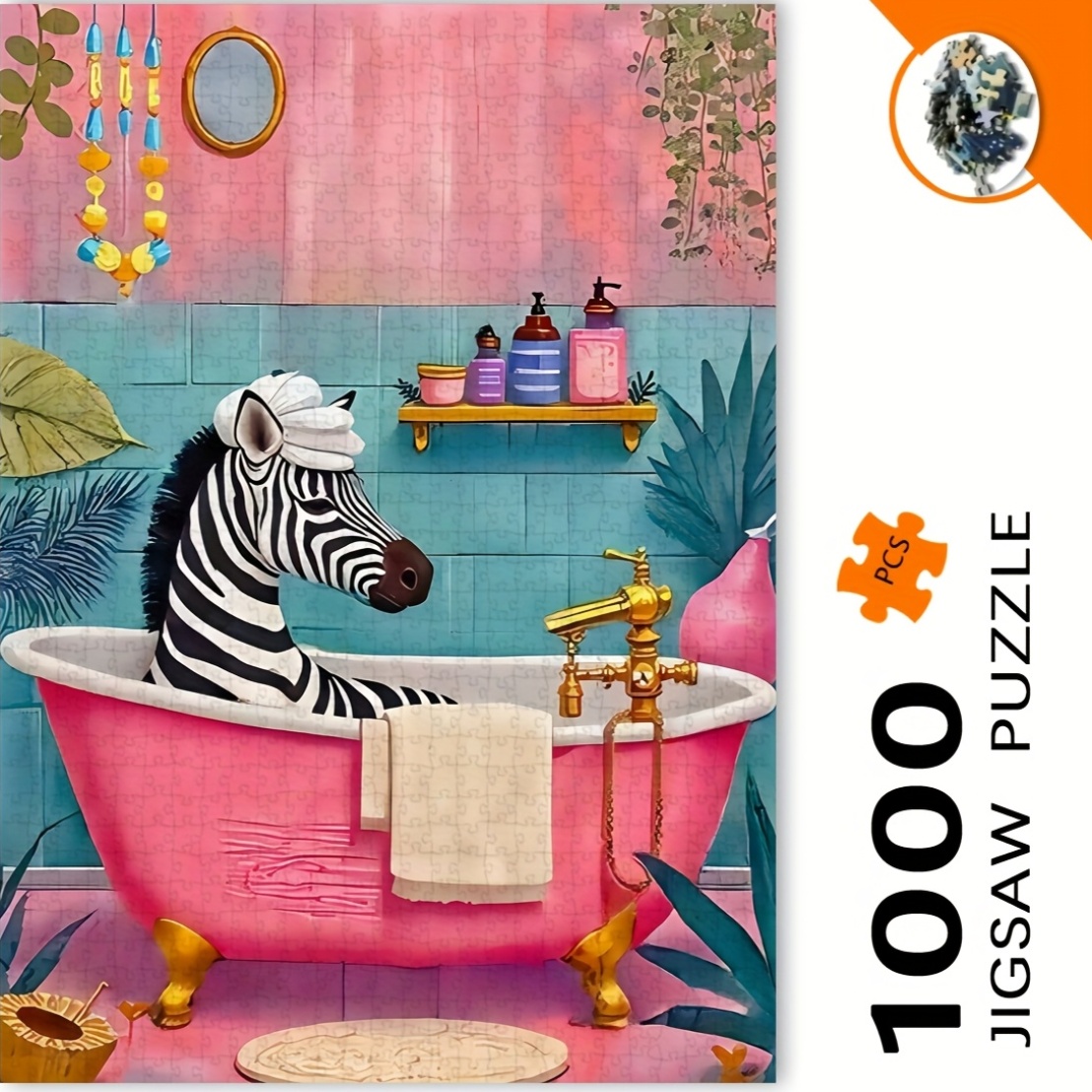 Puzzle zèbre en bain moussant  - Jigsaw Puzzle Adult avis et prix