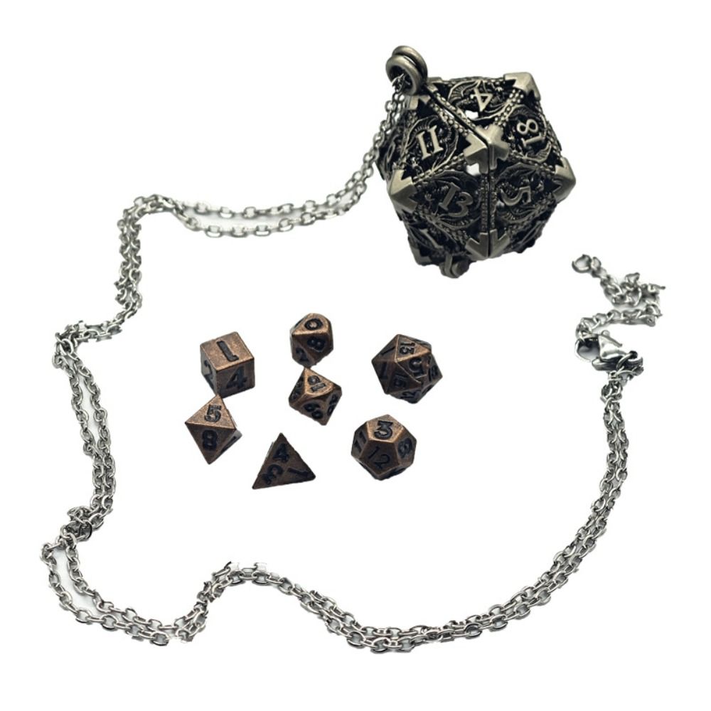 Collier de dés en métal creux  - Board Game Io avis et prix
